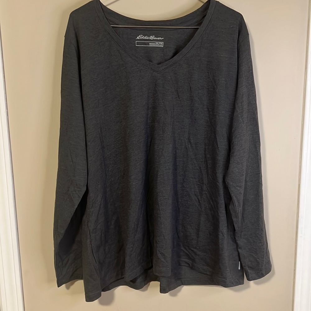 Eddie Bauer, long sleeve V-neck shirt (multiple available)